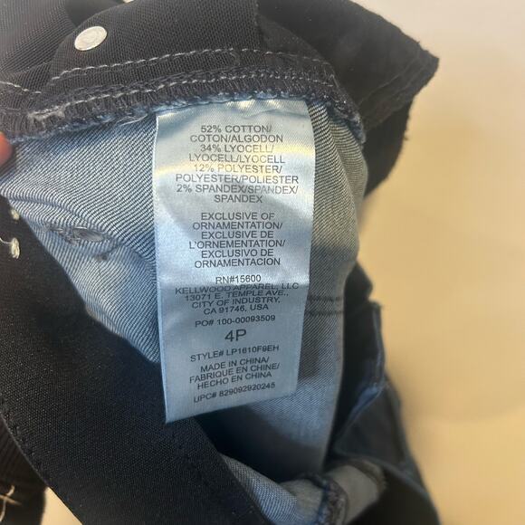 Wit & Wisdom Womens Skinny Jeans Absolution Dark Wash Denim Sz 4P Elastic Waist - Picture 2 of 6